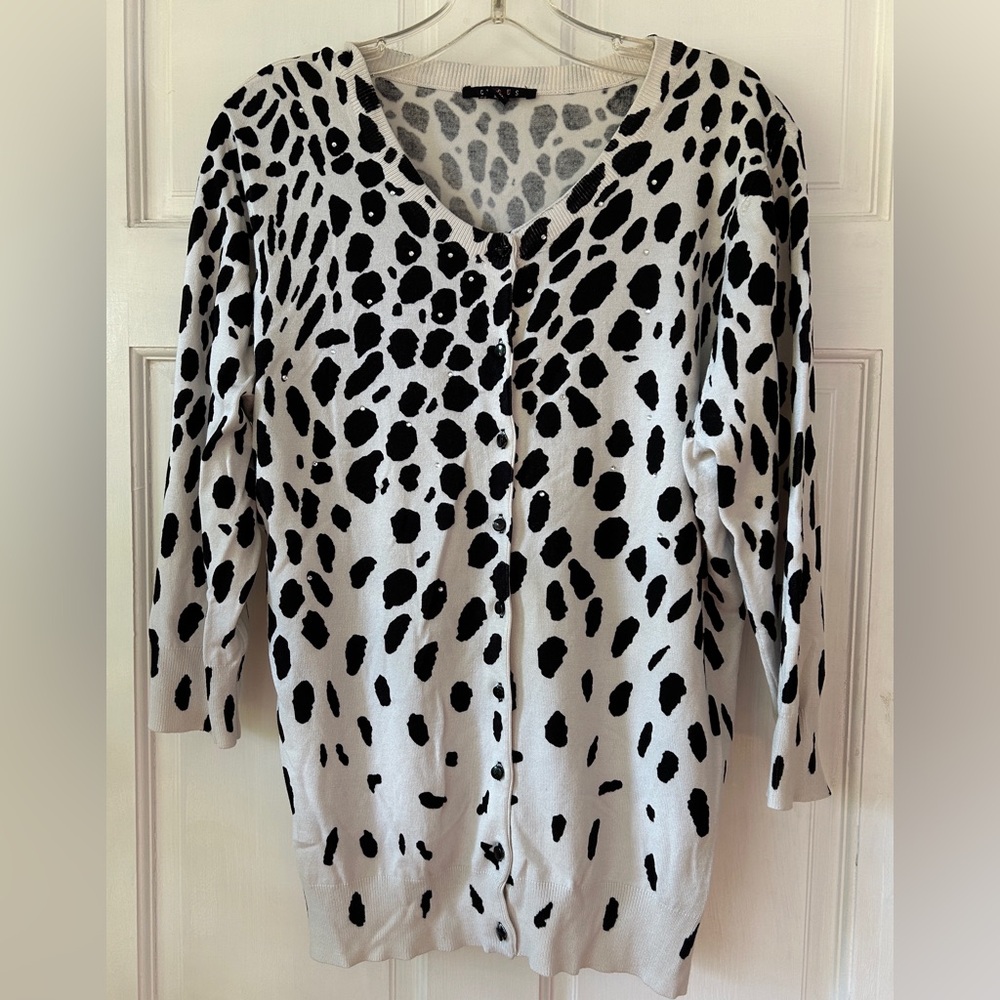 ANIMAL PRINT CARDIGAN
